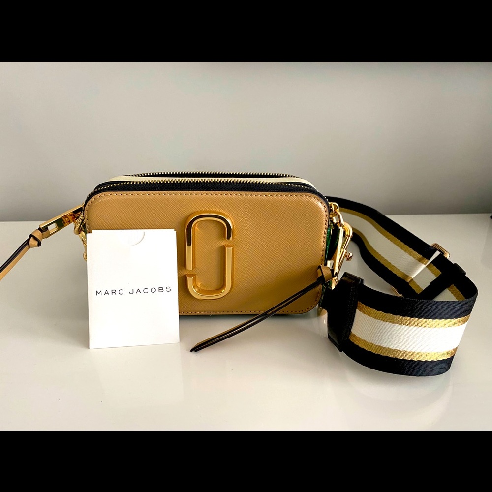 Marc Jacob Snapshot Crossbody Bag - sandcastle